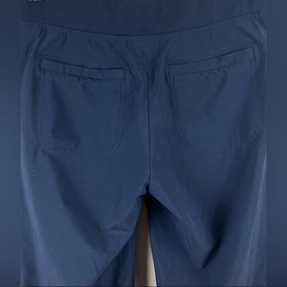 60 ATHLETA MIDTOWN NAVE BLUE featherweight stretch ANKLE crop PANTS - Picture 2 of 4